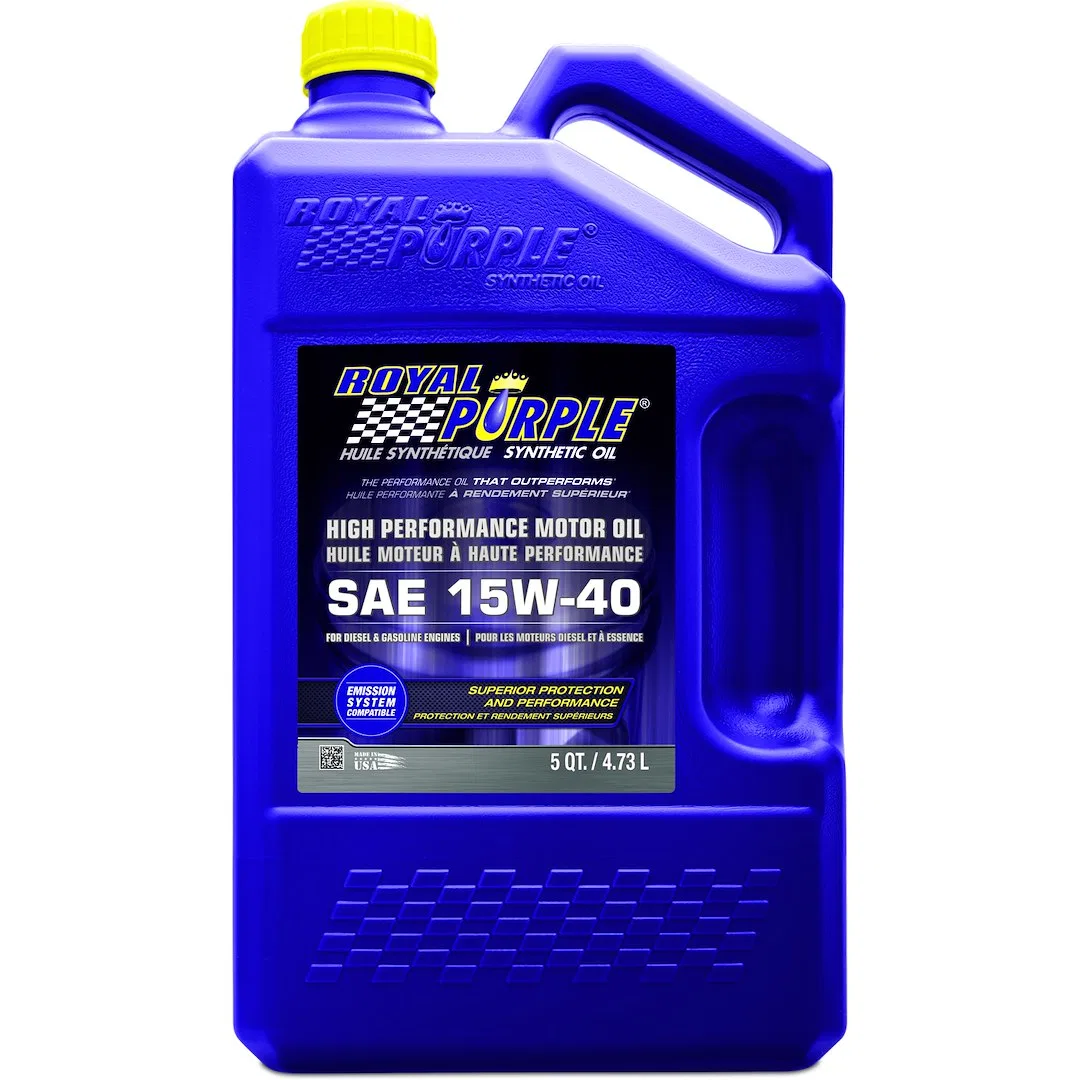 20154 – ROYAL PURPLE Oil, SAE 15W-40 Synthetic 5 Quart Bottle Single